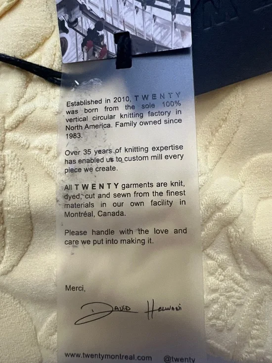 Twenty Montreal 3D Knit Citron One Piece Swimsuit Thong Textured Yellow Medium - Picture 9 of 12